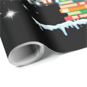 Papier Cadeau libraire de noël de l'arbre de Noël (Coin rond)