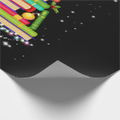 Papier Cadeau libraire de noël de l'arbre de Noël (Coin)