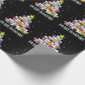 Papier Cadeau Librarian Book Lover Books Christmas Tree Merry Bo (Coin)