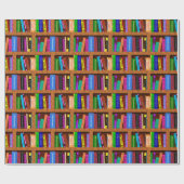 Papier Cadeau Library Book (Plat)