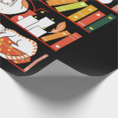 Papier Cadeau Library cats autumn colour version (Coin)