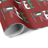 Papier Cadeau Libre la Palestine (Coin rond)