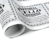 Papier Cadeau Licence Cello (Coin rond)