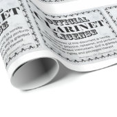 Papier Cadeau Licence Clarinet (Coin rond)