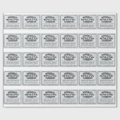 Papier Cadeau Licence de chant (Plat)