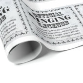 Papier Cadeau Licence de chant (Coin rond)