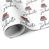 Papier Cadeau Licence de l'Université d'État de Jacksonville (Coin rond)