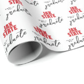 Papier Cadeau Licence de l'Université d'État de Jacksonville (Coin rond)