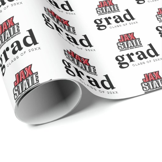 Papier Cadeau Licence de l'Université d'État de Jacksonville (Coin rond)