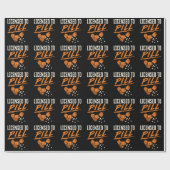 Papier Cadeau Licence de pilule Pharmacy Tech CPhT (Plat)