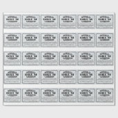 Papier Cadeau Licence de tambour (Plat)