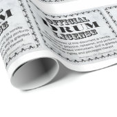 Papier Cadeau Licence de tambour (Coin rond)