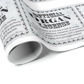 Papier Cadeau Licence d'organe (Coin rond)