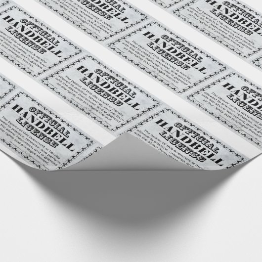 Papier Cadeau Licence Handbell (Coin)