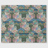 Papier Cadeau Licorice alltrie collage 3D en daim (Plat)