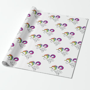 Papier Cadeau Licorne