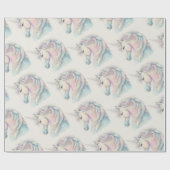 Papier cadeau licorne (Plat)