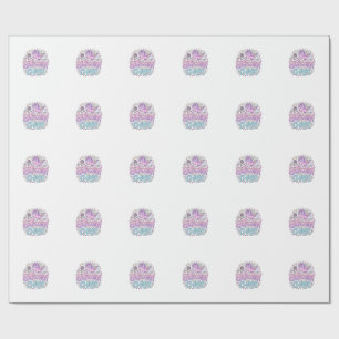 Papier Cadeau Licorne Caticorne Chaos Mignon Pastel Graphisme de