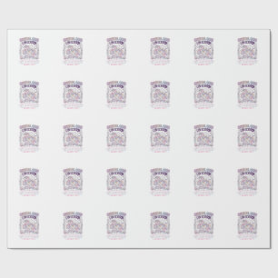 Papier Cadeau Licorne Crystal Core Licorne Adorable Vector Desig