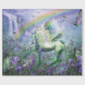 Papier Cadeau Licorne de l'enveloppe de cadeau d'art de (Plat)