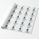 Papier Cadeau Licorne de mer narval drôle (Déroulé)