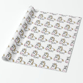 Papier Cadeau Licorne heureuse ! (Déroulé)
