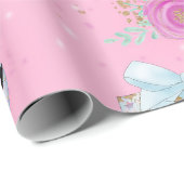 Papier Cadeau Licorne Magique (Coin rond)