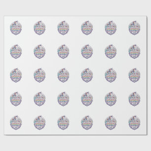 Papier Cadeau Licorne Magique Depuis Année Tendance Impression à