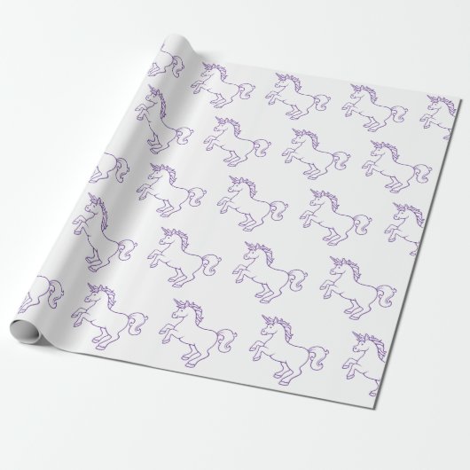Papier Cadeau Licorne mignonne (Déroulé)