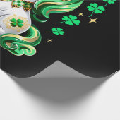 Papier Cadeau Licorne Mignonne Trèfle St Patrick (Coin)