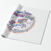 Papier Cadeau Licorne née sous les étoiles de licorne Impression (Déroulé)