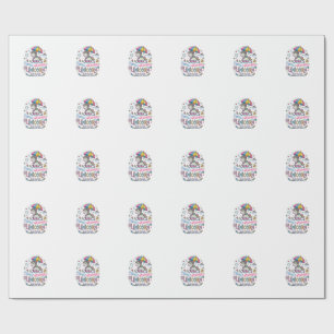 Papier Cadeau Licorne Petit Temps Licorne Tendance Chemise Graph