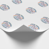 Papier Cadeau Licorne Pixel Licorne Puissance Conception Graphiq (Coin)