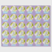 Papier Cadeau Licorne Poney Blanc (Plat)