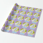 Papier Cadeau Licorne Poney Blanc (Déroulé)