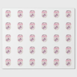 Papier Cadeau Licorne Rendre La Vie Magique POD Prêt Fond Blanc