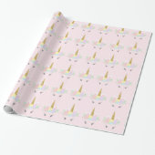 Papier cadeau Licorne Rose (Déroulé)