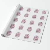 Papier Cadeau Licorne Santa's Licorne préférée (Déroulé)