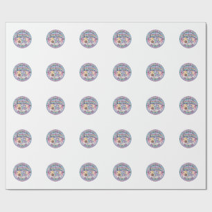 Papier Cadeau Licou de Basket Licou Rebondir Drôle de Maillot Gr