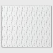 Papier Cadeau Lien cardiaque sur le Fiançailles Mariage gris fon (Plat)