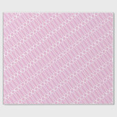 Papier Cadeau Lien dentelle sur rose (Plat)