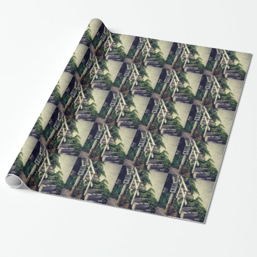 Papier Cadeau Lierre à sens unique (Déroulé)