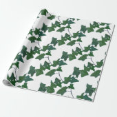 Papier Cadeau Lierre anglais vert classique (Déroulé)