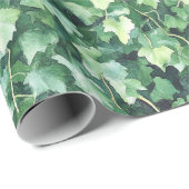 Papier Cadeau Lierre vert (Coin rond)