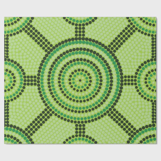 Papier Cadeau Lieu de rencontre autochtone Forêt-tropicale (Plat)