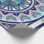 Papier Cadeau Lieux sacrés (Bleu) (Coin)