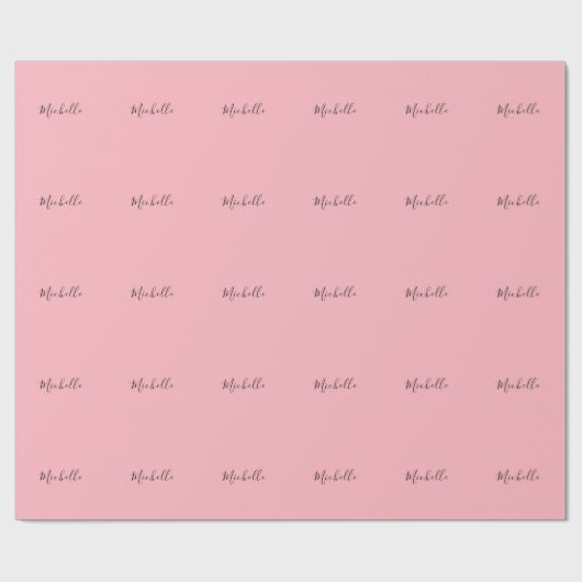 Papier Cadeau Light Pink Professional Unique Classic Handwriting (Plat)