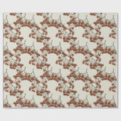 Papier Cadeau Light sage green Red Peppercorns gift wrapping (Plat)