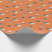 Papier Cadeau Lightning Bold Imprimer sur orange (Coin)