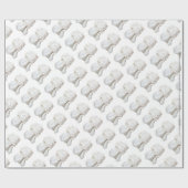 Papier Cadeau Ligne blanche (Plat)